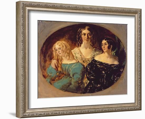 The Honourable Mrs. Caroline Norton and Her Sisters, C.1847-William Etty-Framed Giclee Print