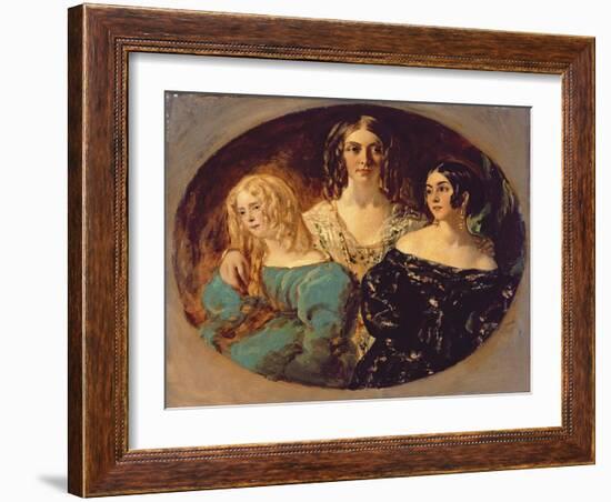 The Honourable Mrs. Caroline Norton and Her Sisters, C.1847-William Etty-Framed Giclee Print