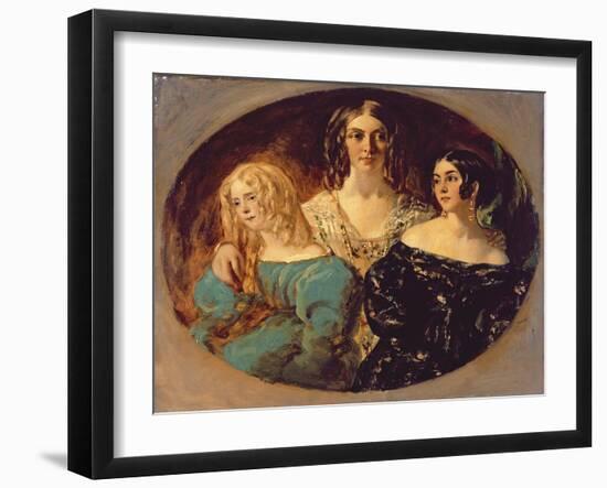 The Honourable Mrs. Caroline Norton and Her Sisters, C.1847-William Etty-Framed Giclee Print