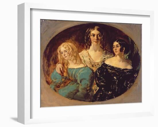 The Honourable Mrs. Caroline Norton and Her Sisters, C.1847-William Etty-Framed Giclee Print