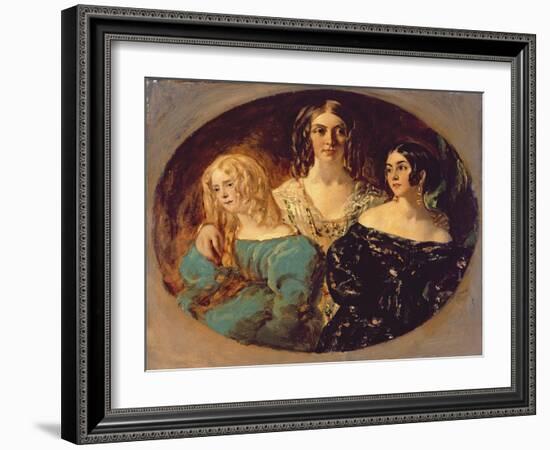 The Honourable Mrs. Caroline Norton and Her Sisters, C.1847-William Etty-Framed Giclee Print