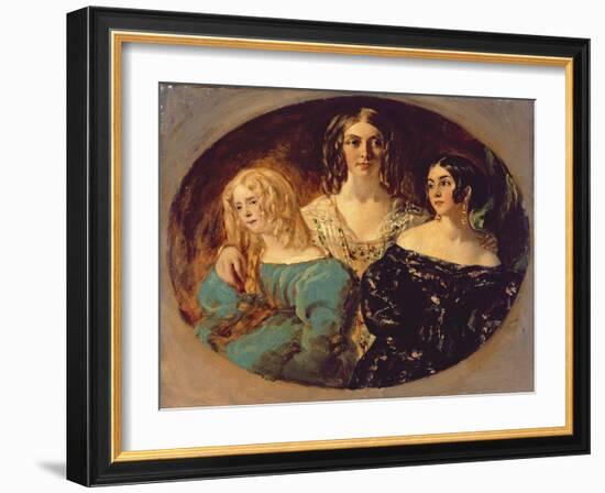 The Honourable Mrs. Caroline Norton and Her Sisters, C.1847-William Etty-Framed Giclee Print