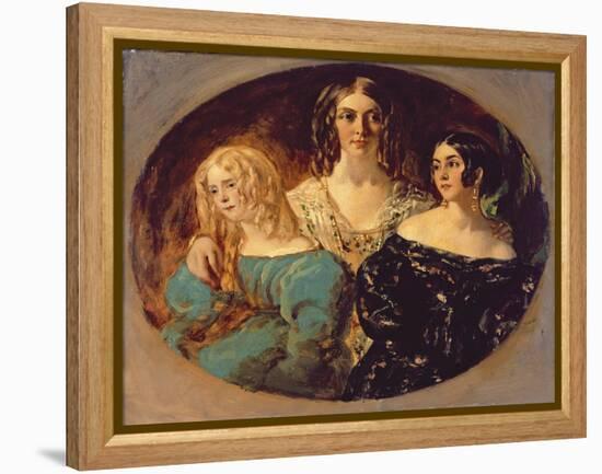 The Honourable Mrs. Caroline Norton and Her Sisters, C.1847-William Etty-Framed Premier Image Canvas