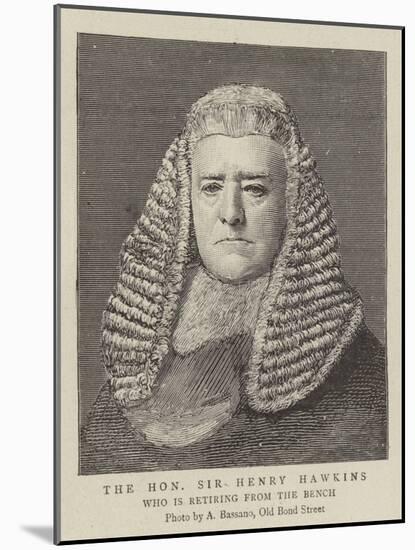 The Honourable Sir Henry Hawkins-null-Mounted Giclee Print