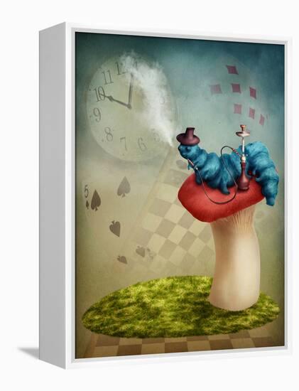 The Hookah Smoking Caterpillar from Alice in Wonderland-egal-Framed Premier Image Canvas