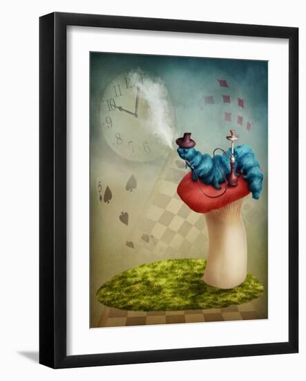 The Hookah Smoking Caterpillar from Alice in Wonderland-egal-Framed Photographic Print