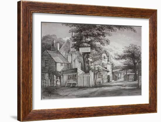 The Hoop and Toy Inn on Brompton Road, Kensington, London, C1820-Frederick Nash-Framed Giclee Print