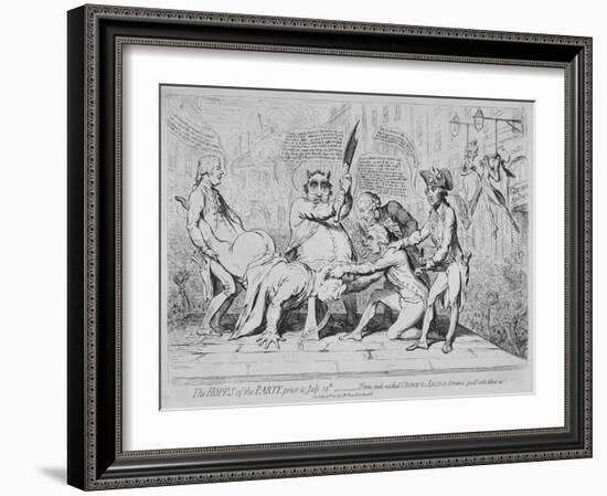 The Hopes of the Party, Prior to July 14, 1791-James Gillray-Framed Giclee Print