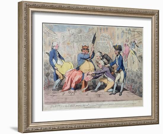 The Hopes of the Party-James Gillray-Framed Giclee Print