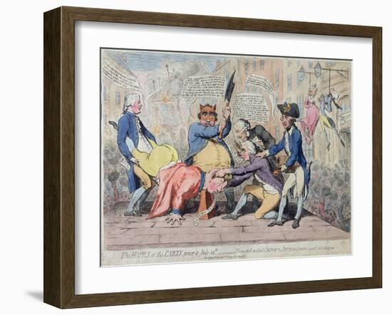 The Hopes of the Party-James Gillray-Framed Giclee Print