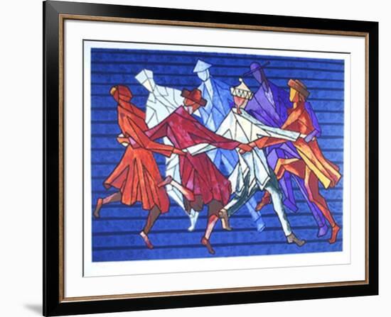 The Horah Dance-Chaim Goldberg-Framed Limited Edition