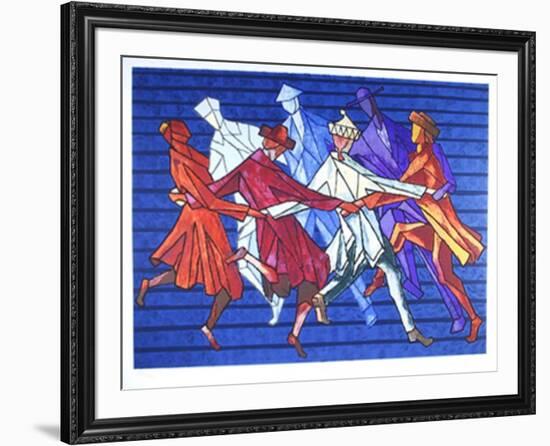 The Horah Dance-Chaim Goldberg-Framed Limited Edition