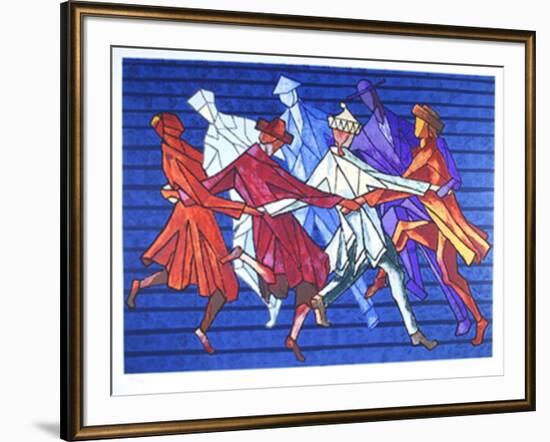 The Horah Dance-Chaim Goldberg-Framed Limited Edition