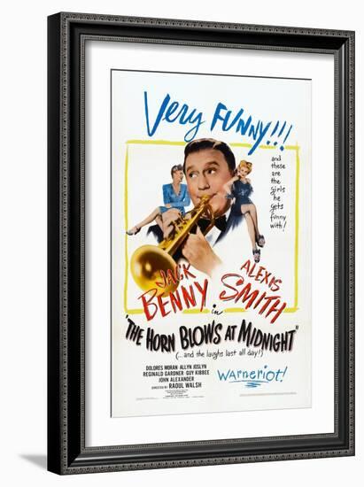 The Horn Blows at Midnight, Alexis Smith, Jack Benny, Dolores Moran, 1945-null-Framed Art Print