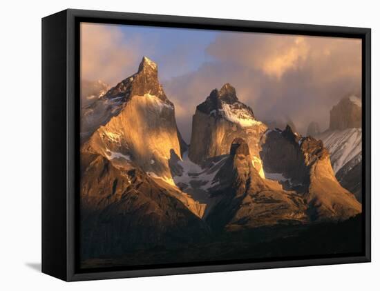 The Horns at Sunrise, Torres del Paine National Park, Patagonia, Chile-Jerry Ginsberg-Framed Premier Image Canvas