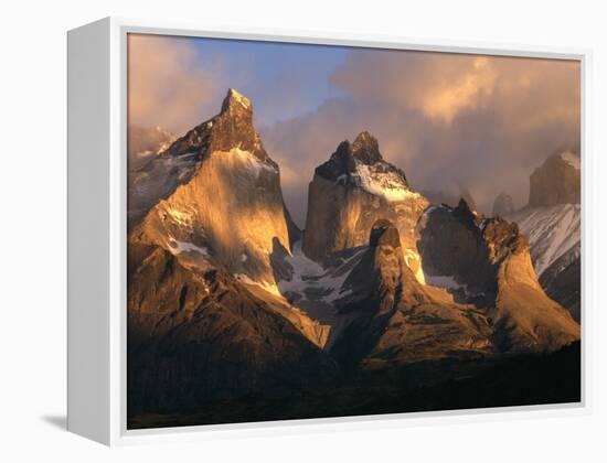 The Horns at Sunrise, Torres del Paine National Park, Patagonia, Chile-Jerry Ginsberg-Framed Premier Image Canvas