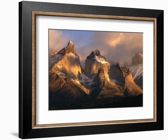 The Horns at Sunrise, Torres del Paine National Park, Patagonia, Chile-Jerry Ginsberg-Framed Photographic Print