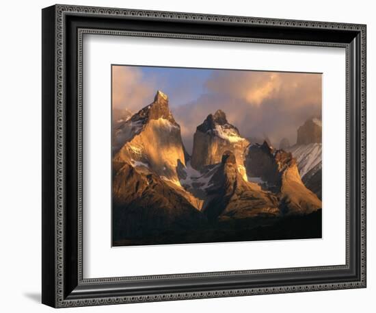 The Horns at Sunrise, Torres del Paine National Park, Patagonia, Chile-Jerry Ginsberg-Framed Photographic Print