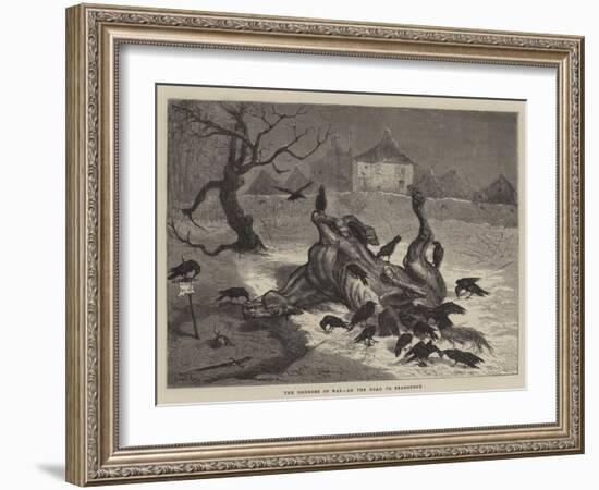 The Horrors of War, on the Road to Beaugency-Ernest Henry Griset-Framed Giclee Print