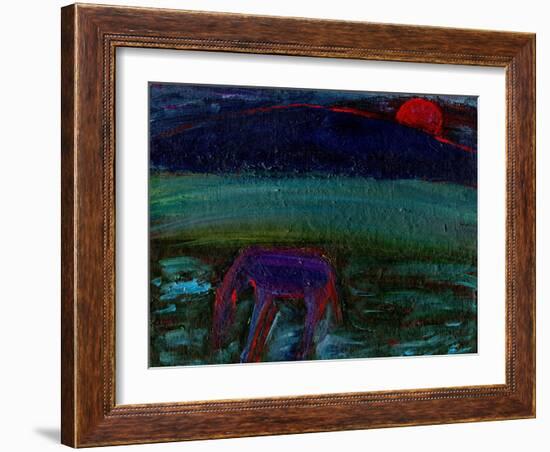 The Horse and the Red Moon, 2016-Gigi Sudbury-Framed Giclee Print