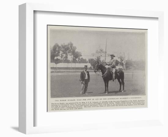 The Horse Bugler, Sold for £2627 in Aid of the Australian Bushmen's Contingent-null-Framed Giclee Print