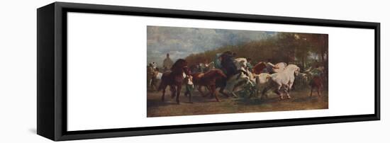 'The Horse Fair', 1855, (c1915)-Rosa Bonheur-Framed Stretched Canvas