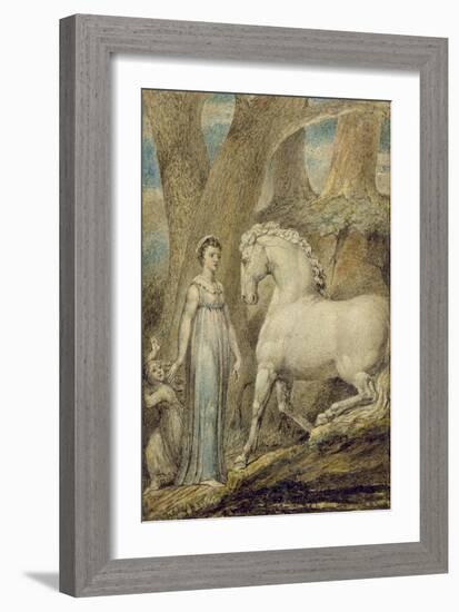 The Horse, from 'William Hayley's Ballads', C.1805-06-William Blake-Framed Giclee Print