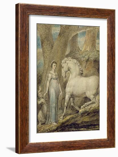 The Horse, from 'William Hayley's Ballads', C.1805-06-William Blake-Framed Giclee Print