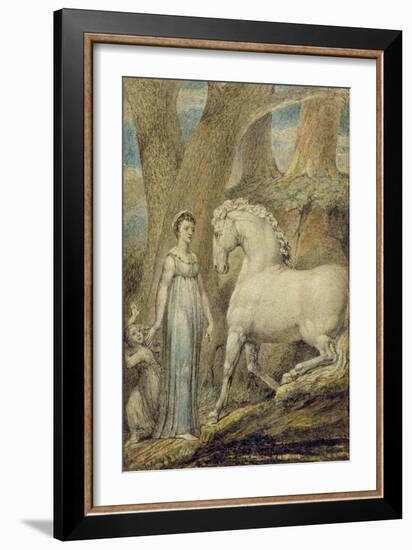 The Horse, from 'William Hayley's Ballads', C.1805-06-William Blake-Framed Giclee Print