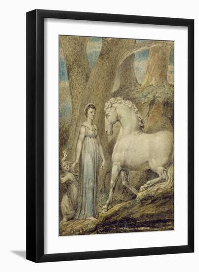 The Horse, from 'William Hayley's Ballads', C.1805-06-William Blake-Framed Giclee Print