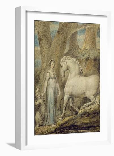 The Horse, from 'William Hayley's Ballads', C.1805-06-William Blake-Framed Giclee Print