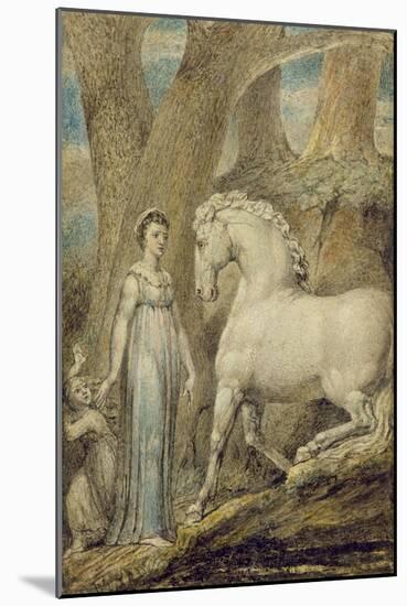 The Horse, from 'William Hayley's Ballads', C.1805-06-William Blake-Mounted Giclee Print