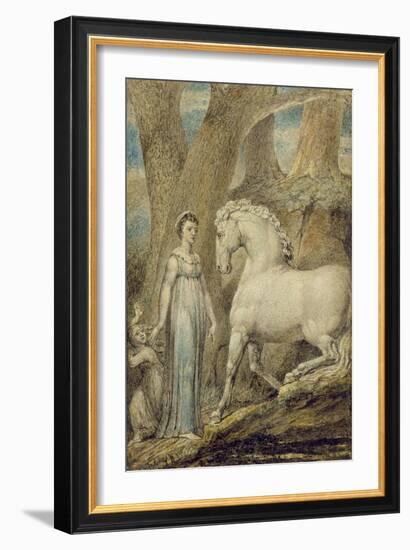 The Horse, from 'William Hayley's Ballads', C.1805-06-William Blake-Framed Giclee Print