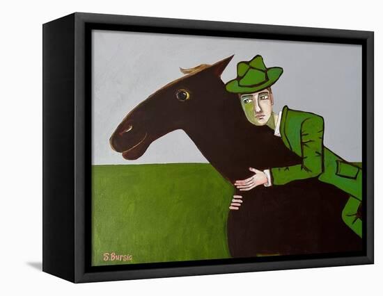 The Horse Lover-Sharyn Bursic-Framed Premier Image Canvas