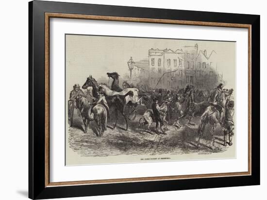 The Horse-Market at Smithfield-Harrison William Weir-Framed Giclee Print