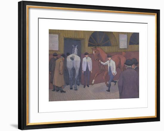 The Horse Mart-Robert Polhill Bevan-Framed Premium Giclee Print