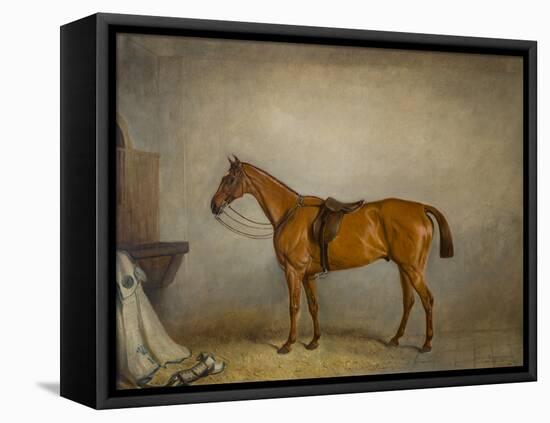 The Horse Planet in a stable, 1866-Claude L. Ferneley-Framed Premier Image Canvas