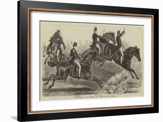 The Horse-Show at the Agricultural Hall, Islington, Trying the Hunters-Samuel John Carter-Framed Giclee Print