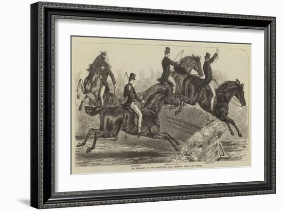 The Horse-Show at the Agricultural Hall, Islington, Trying the Hunters-Samuel John Carter-Framed Giclee Print