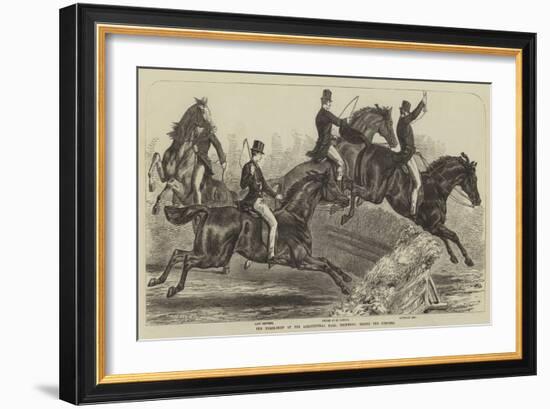 The Horse-Show at the Agricultural Hall, Islington, Trying the Hunters-Samuel John Carter-Framed Giclee Print