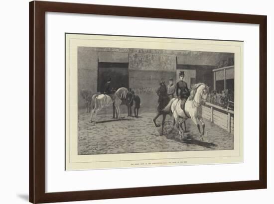 The Horse Show at the Agricultural Hall, the Arabs in the Ring-John Charlton-Framed Giclee Print