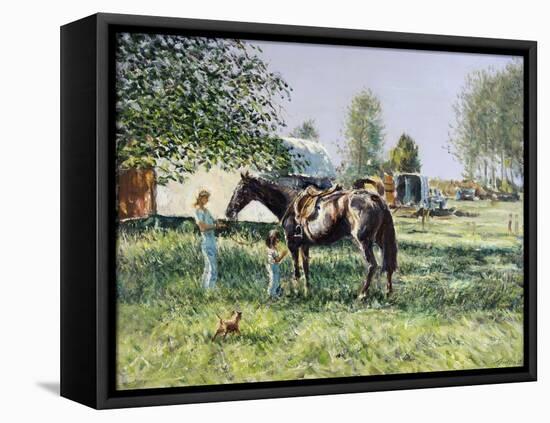 The Horse Show,-Edward Dawson-Framed Premier Image Canvas