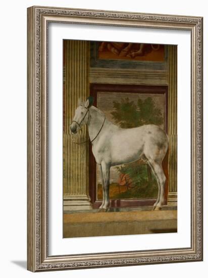 The Horses Hall, 1525-1535.-Giulio Romano-Framed Giclee Print