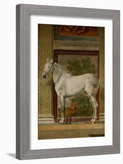 The Horses Hall, 1525-1535.-Giulio Romano-Framed Giclee Print