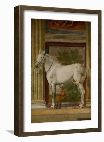 The Horses Hall, 1525-1535.-Giulio Romano-Framed Giclee Print