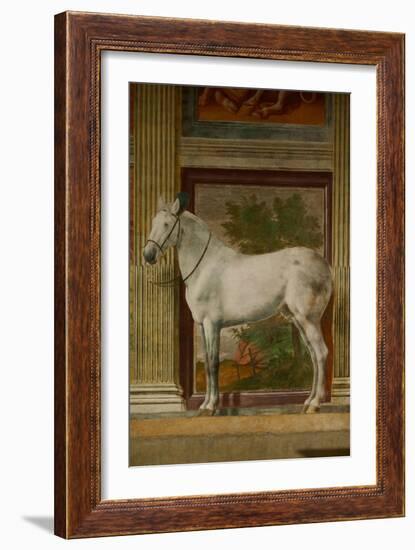 The Horses Hall, 1525-1535.-Giulio Romano-Framed Giclee Print