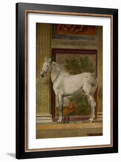 The Horses Hall, 1525-1535.-Giulio Romano-Framed Giclee Print