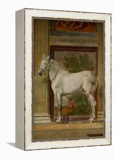 The Horses Hall, 1525-1535.-Giulio Romano-Framed Premier Image Canvas