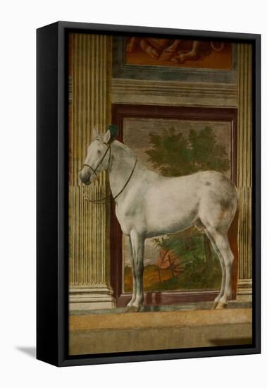 The Horses Hall, 1525-1535.-Giulio Romano-Framed Premier Image Canvas