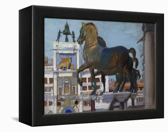 The Horses of San Marco, 1907-Boris Michaylovich Kustodiev-Framed Premier Image Canvas